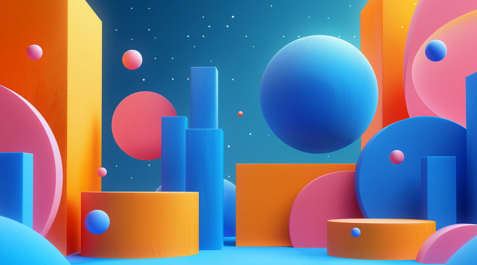 A scene from color explainer video in 3D