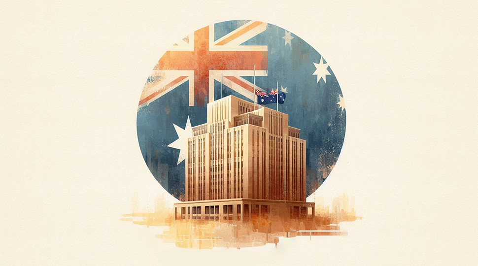 Australia flag painting