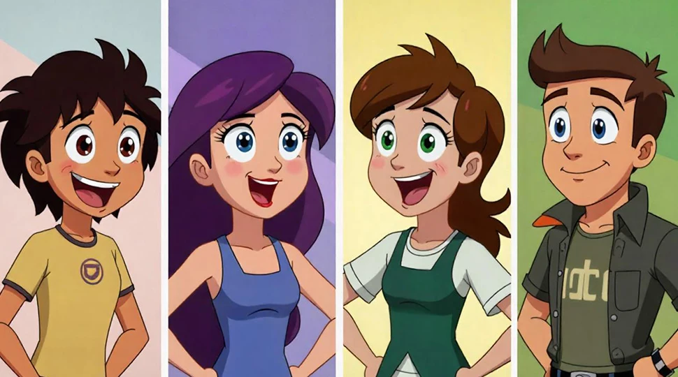 characters in animated series lineup